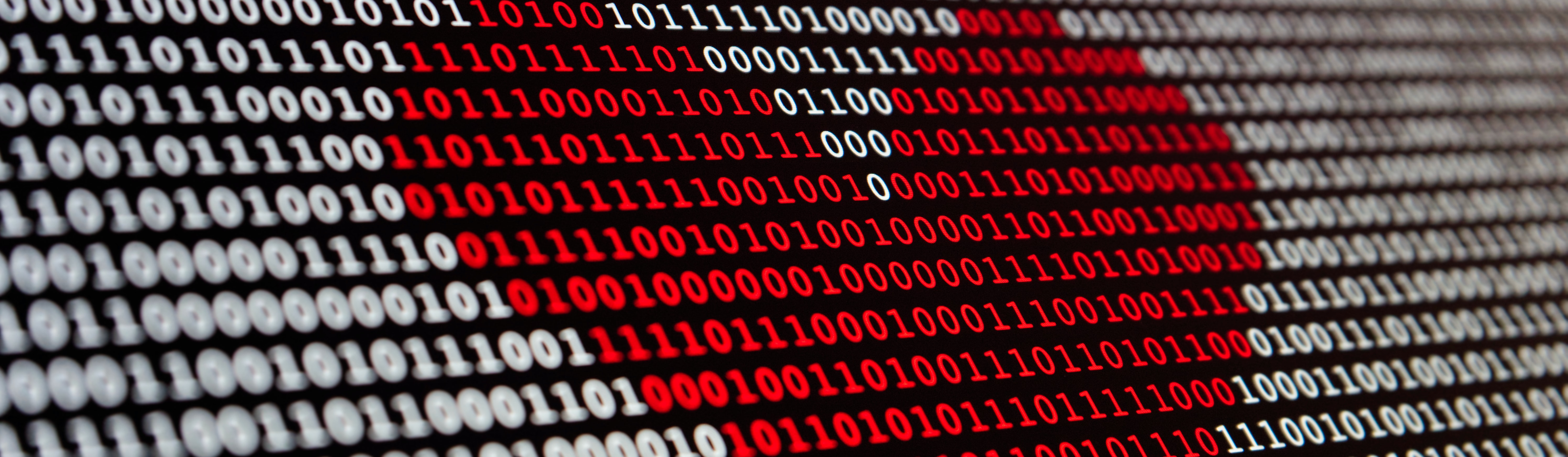 image of computer digits in a heart shape