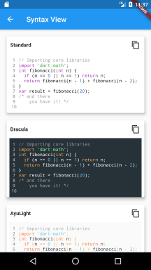 Syntax View Screen