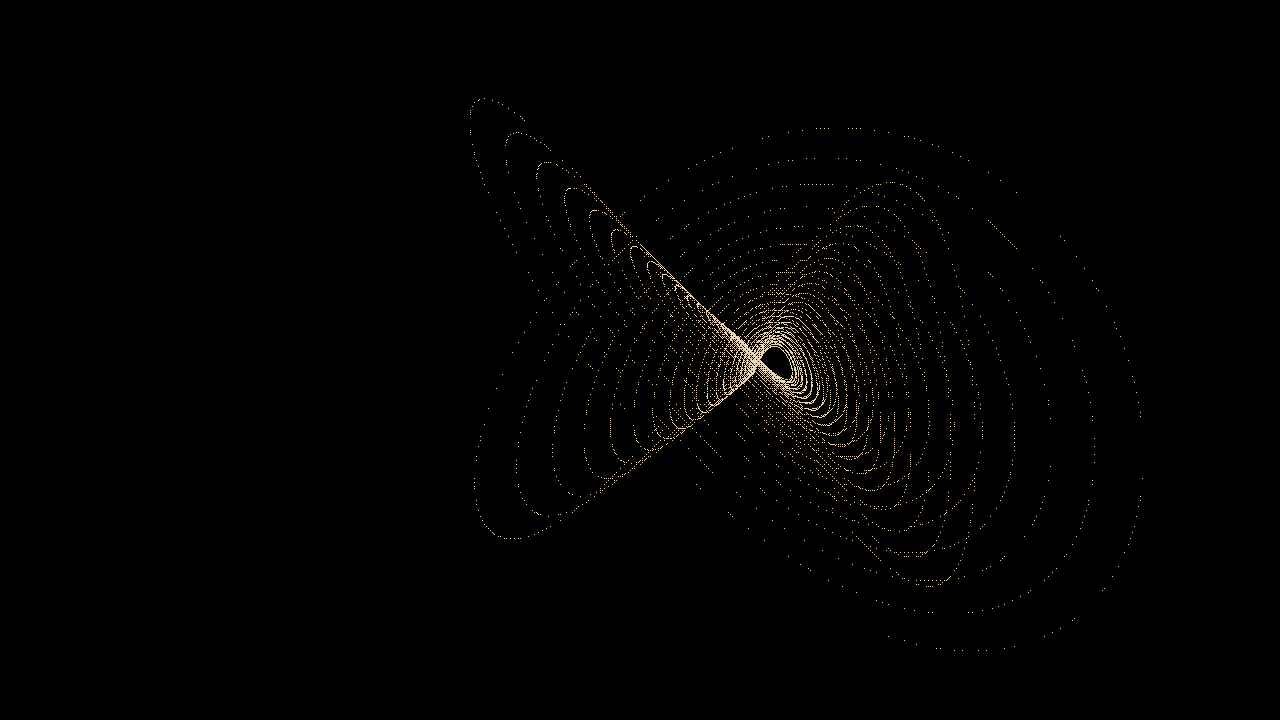 Harmonograph: Two pendulums, out of tune
