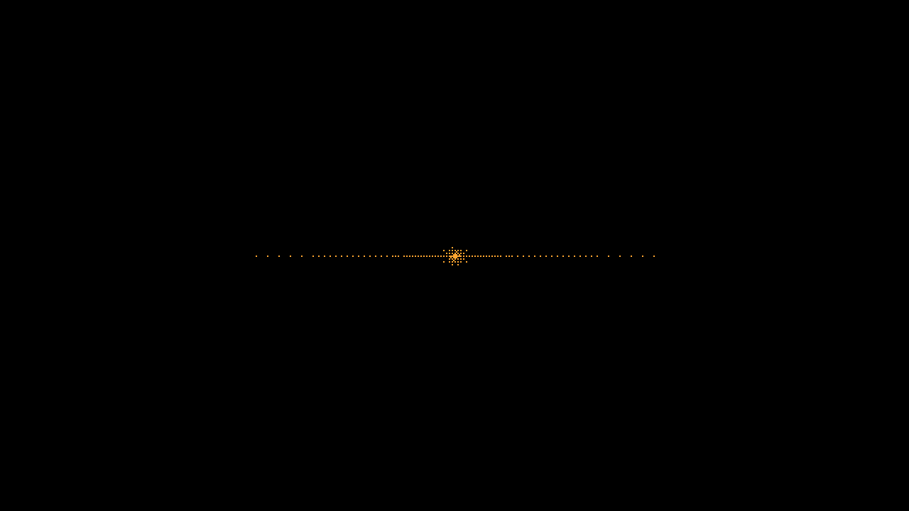CRT off: One dot, the last scanline