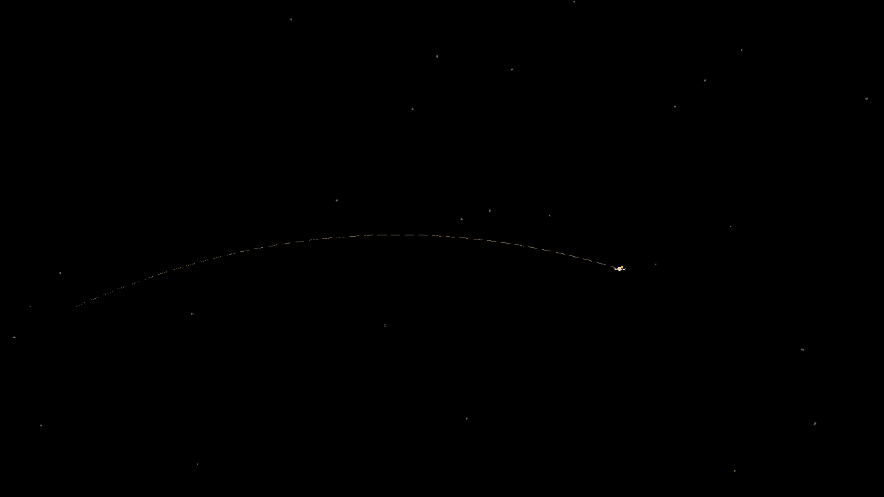 Satellite: A dotted pass, one amber light