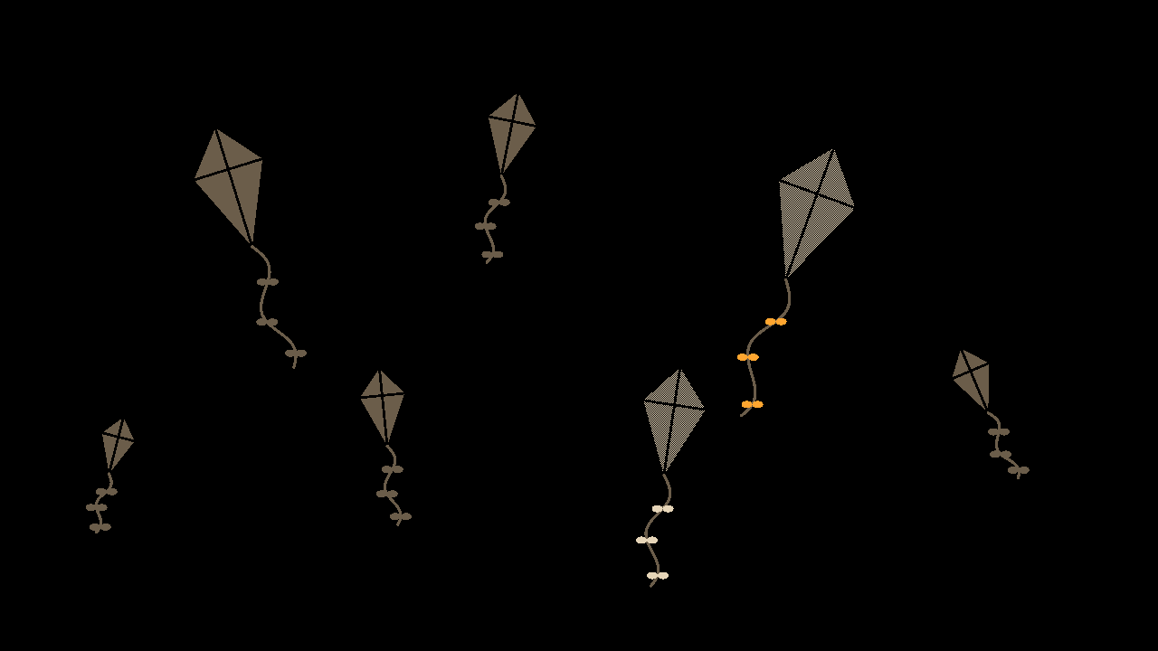 Kites: Spars and bowed tails
