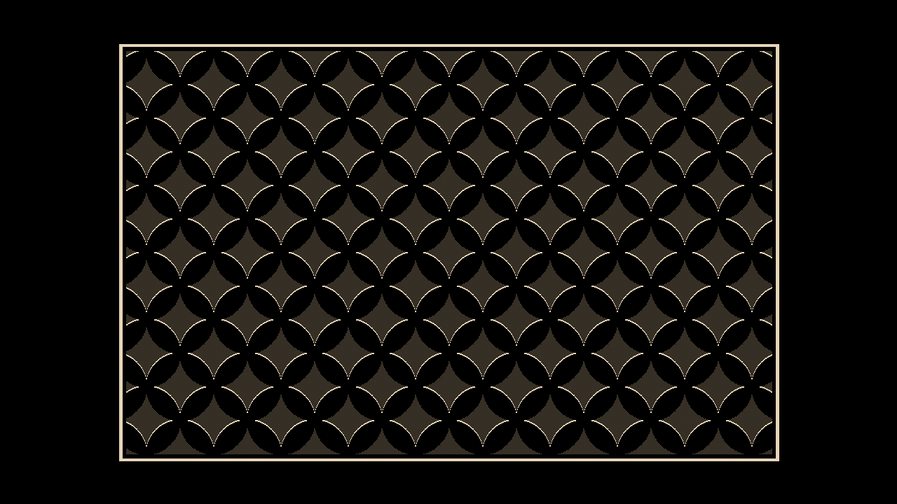 Circle screen: Laser-cut lens panel