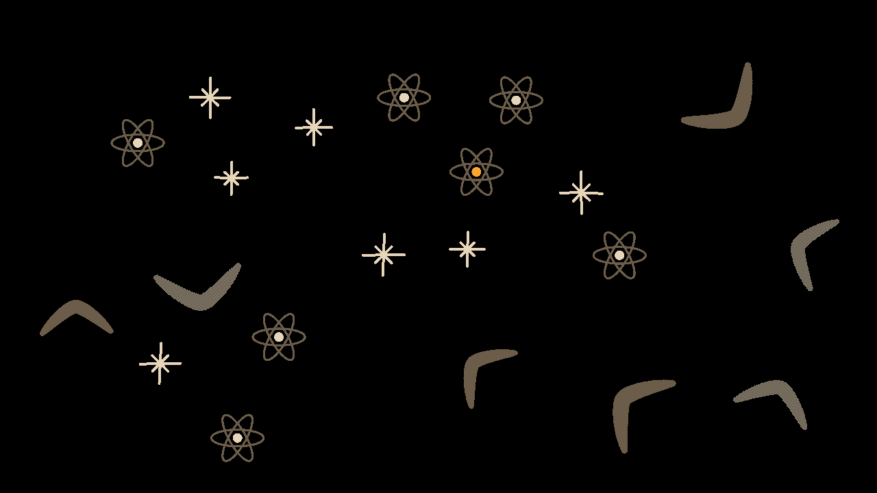 Atom scatter: Boomerangs and atoms