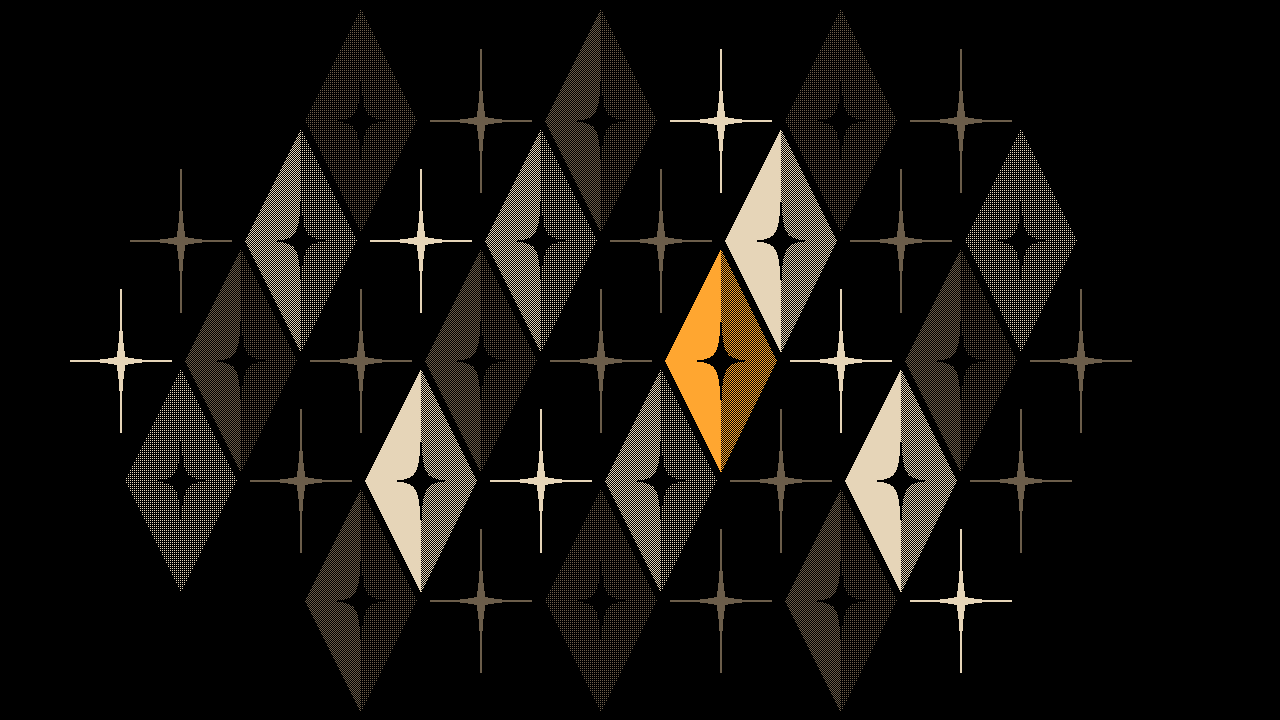 Diamond stars: Leaning bands, thin stars