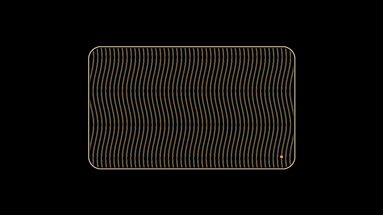 Wave slats: Rippling grille