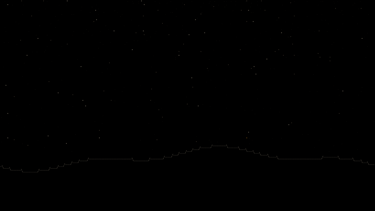 Star horizon: Glyph sky, one ridge