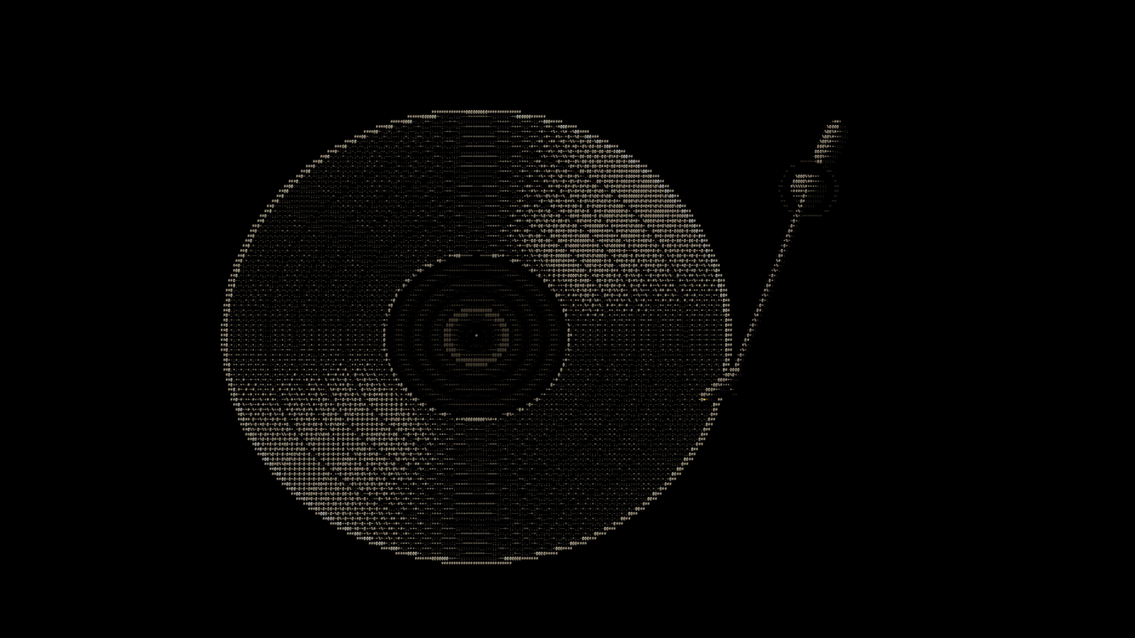 Record: LP with the arm down