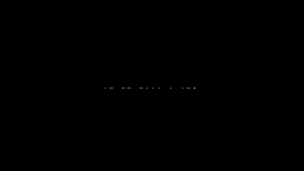 Morse: AMBER, last dot lit