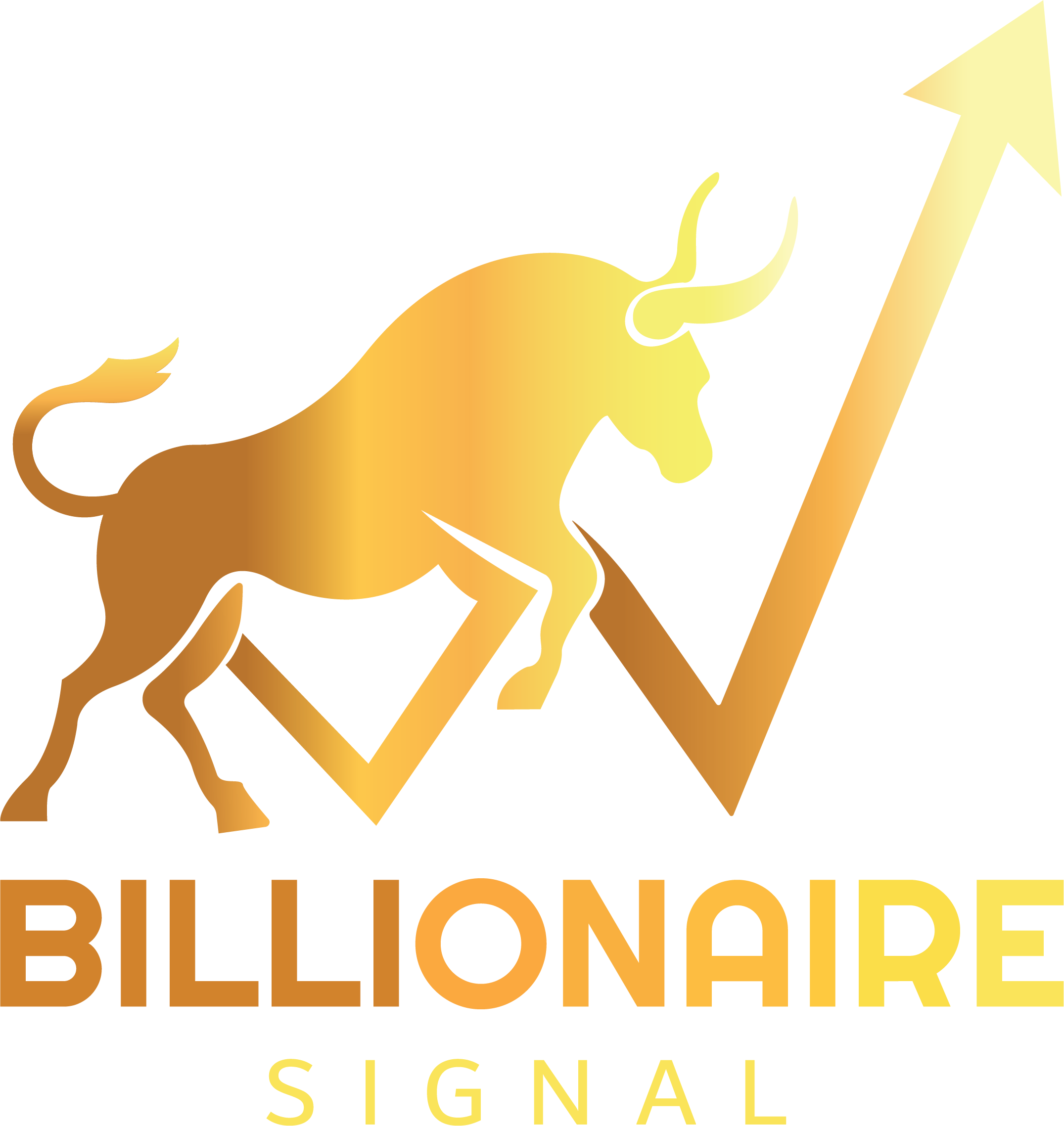 Billionaire Signal — Bull with market chart logo