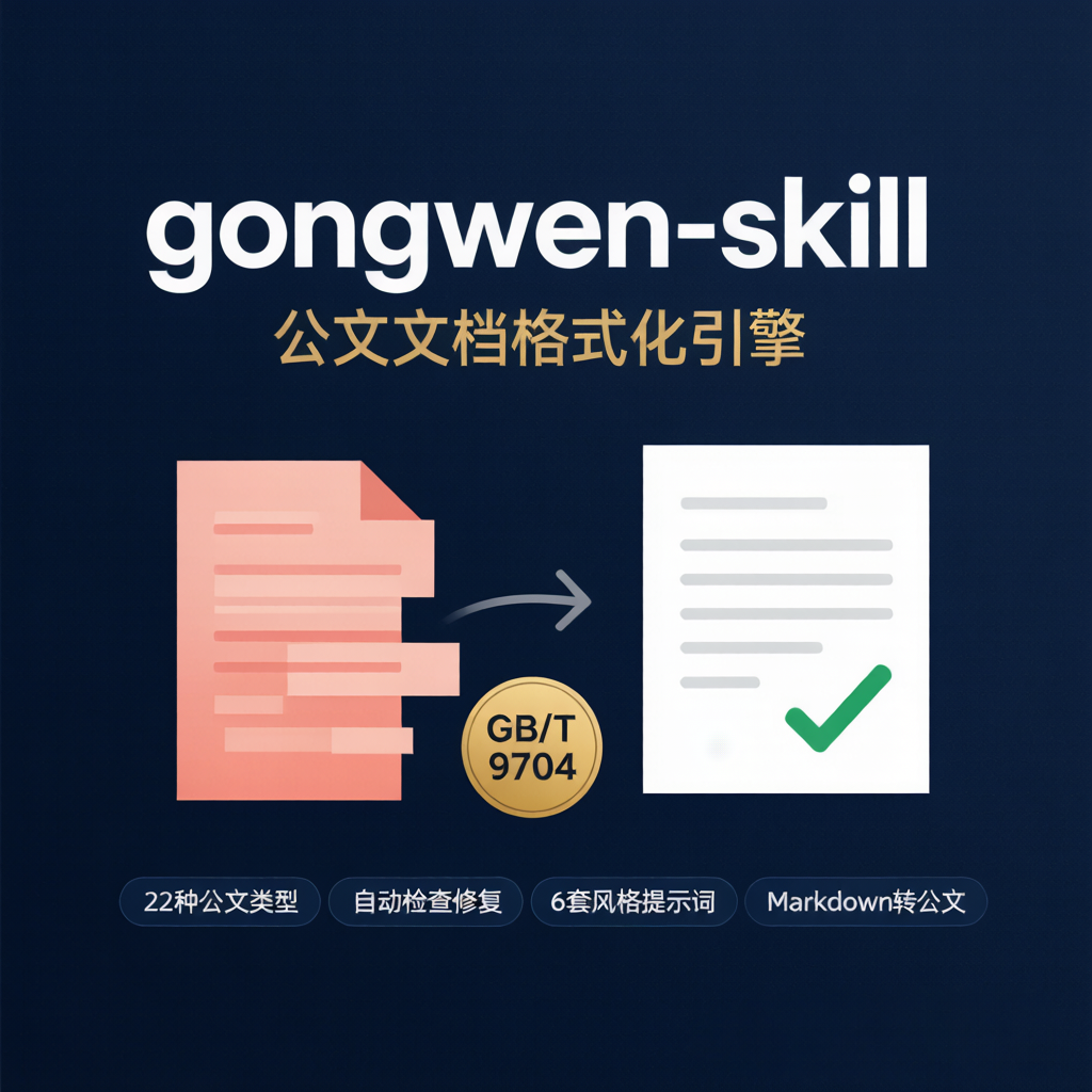 gongwen-skill 中文公文全流程处理
