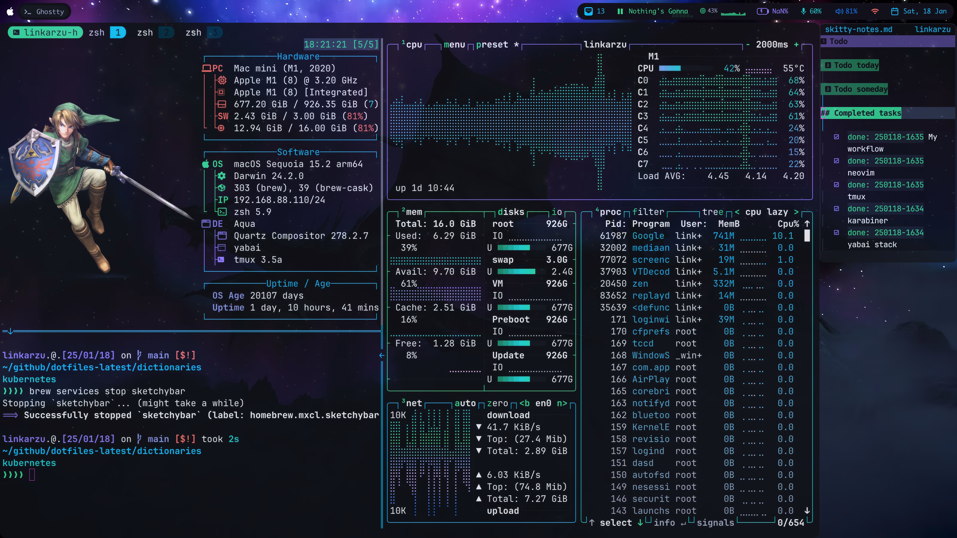  The Power User's 2025 Guide to macOS ricing | Yabai, Simple-bar, SketchyBar, Fastfetch, Btop & More 