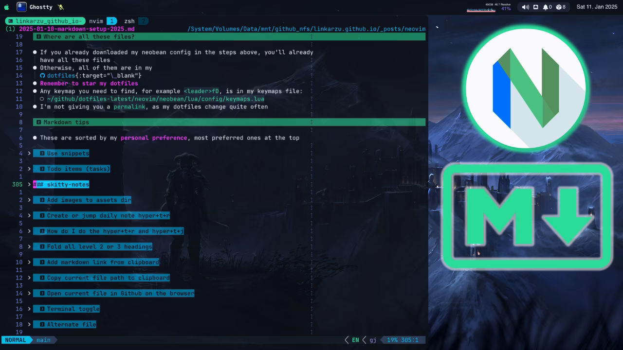  My complete Neovim markdown setup and workflow in 2025 