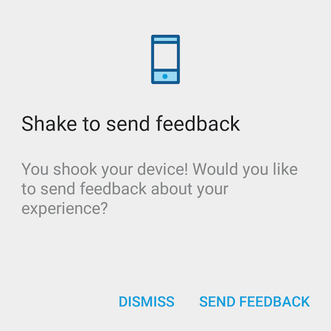 Shaky dialog prompt
