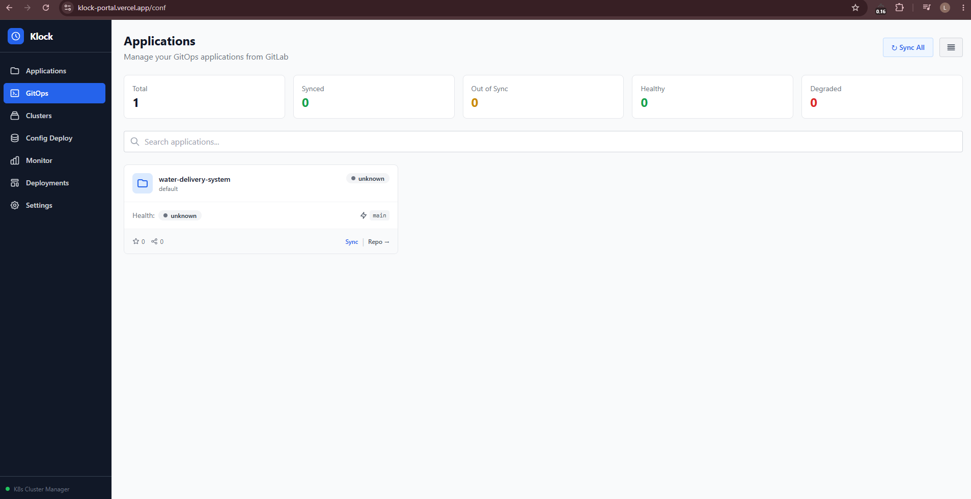 Klock screenshot