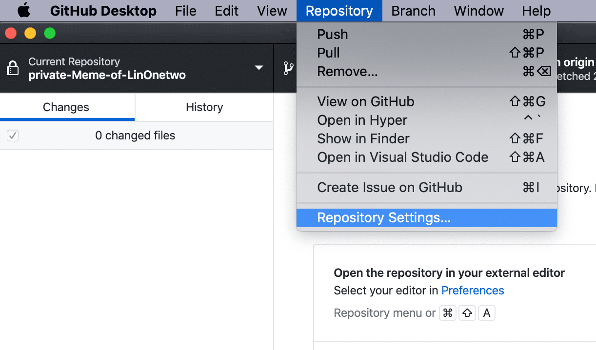 repository-setting