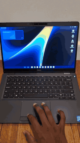 gbOS86 running on a Dell Latitude 5300