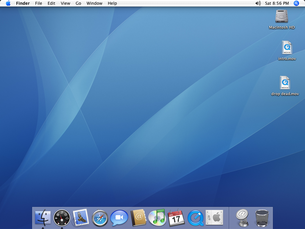 The Tiger desktop running on the emulated Radeon 9700