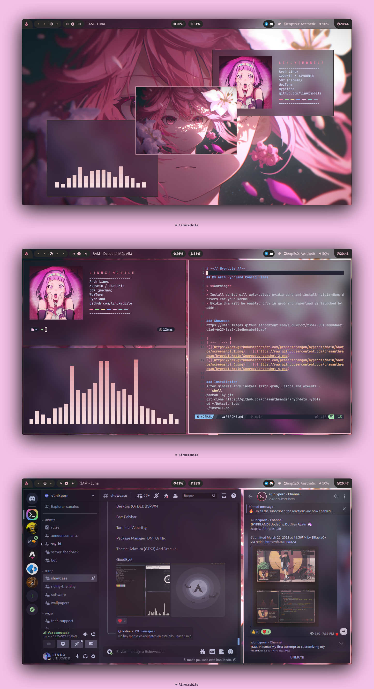 linuxmobile Hyprland Dots screenshot 1