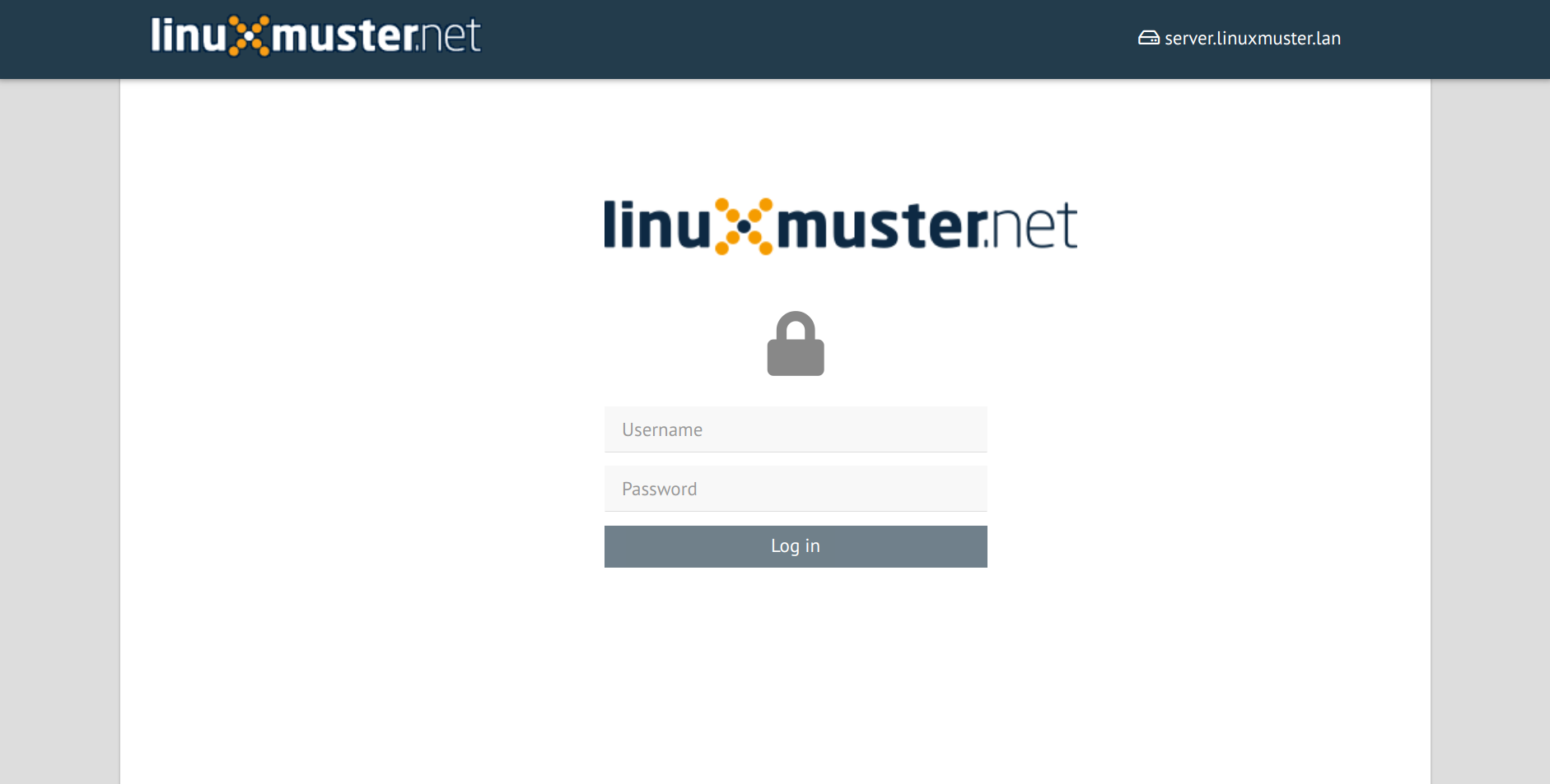 Screenshot Webui Login