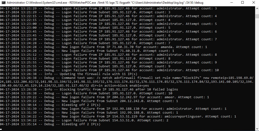 GitHub - linuxx/RDSWatcher: Watches the event log of a Windows computer ...