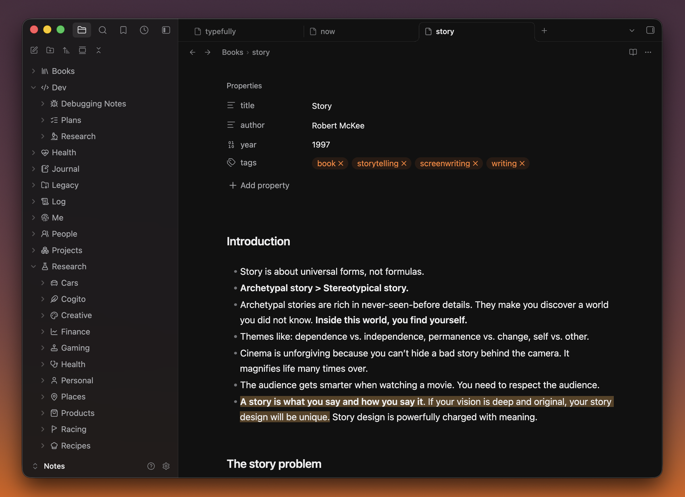 Verso in dark mode