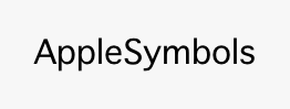AppleSymbols