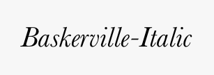 Baskerville-Italic