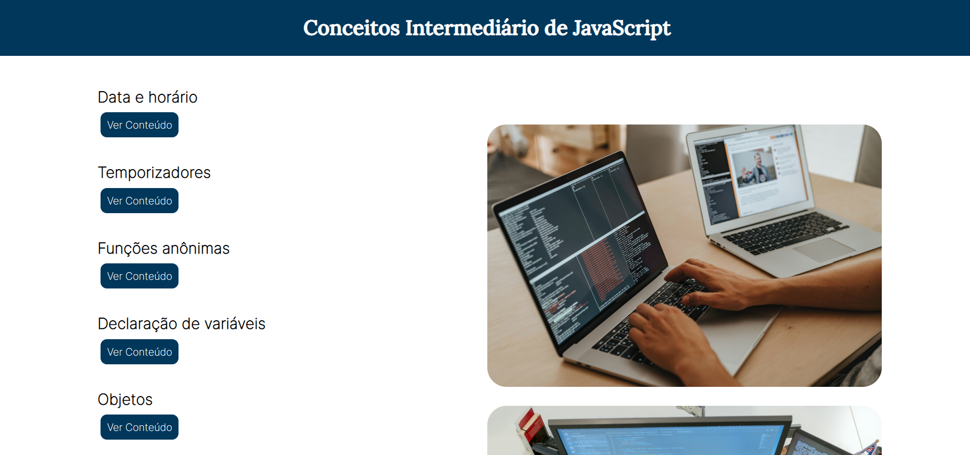 Foto projeto JavaScript Intermediário