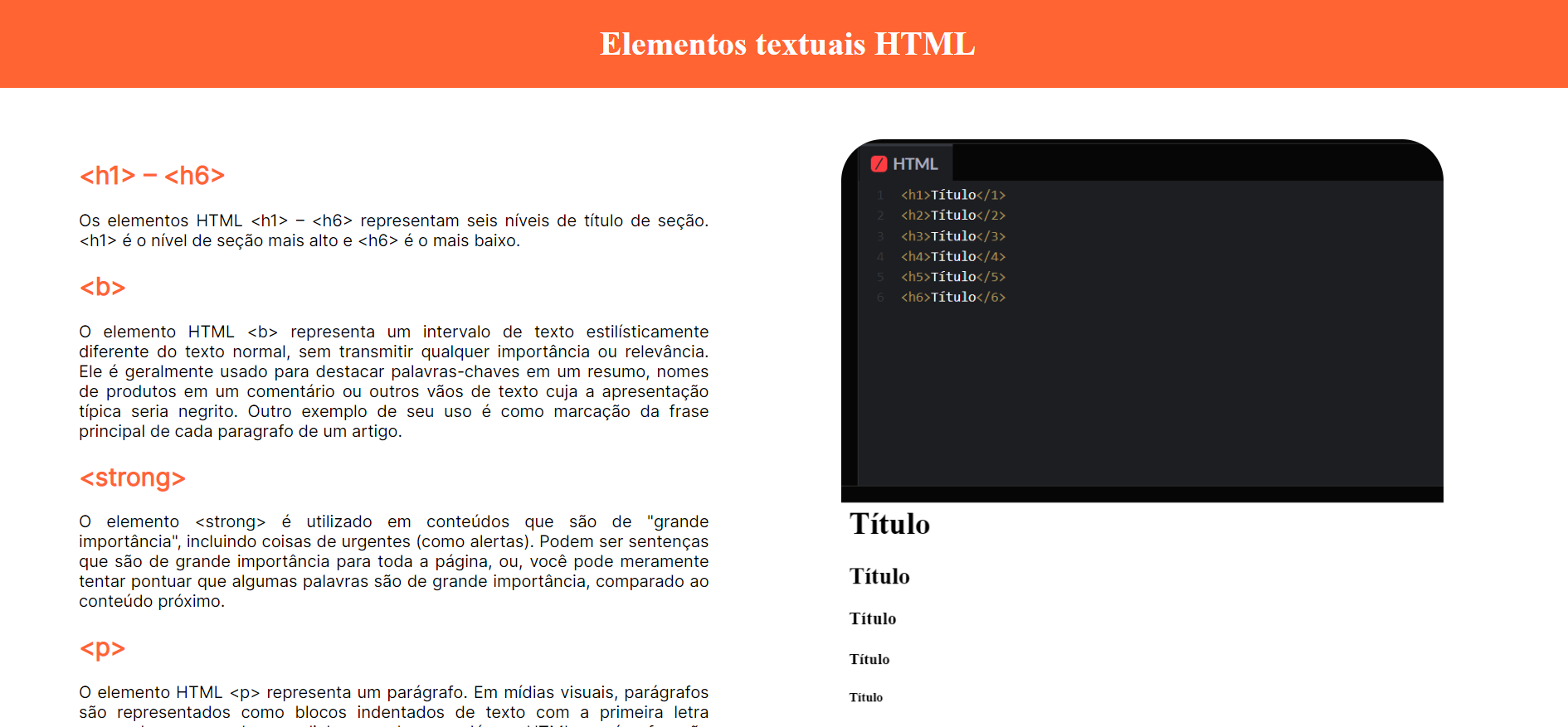 Foto projeto Elementos HTML