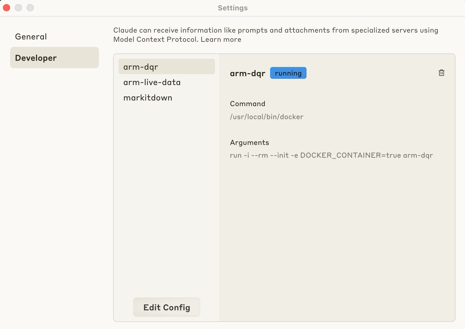 MCP server on Claude Desktop