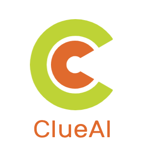CLUEAI logo: The data structure for unstructured data