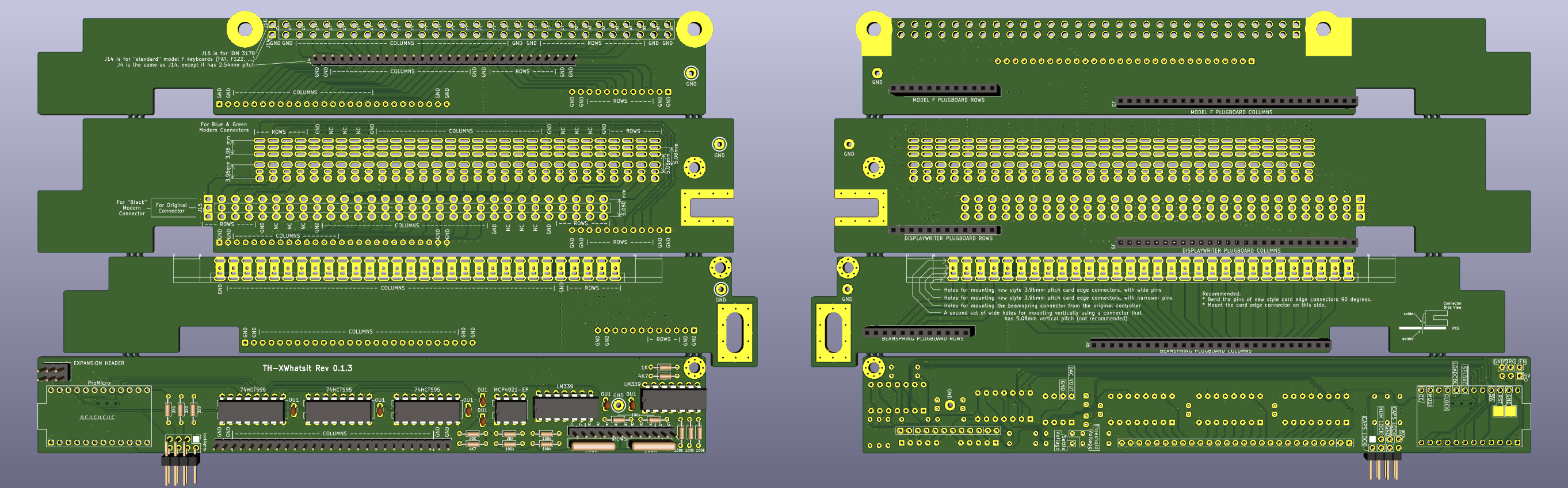 Render of the mainboard, and of the plugboards, except the beamship plugboard