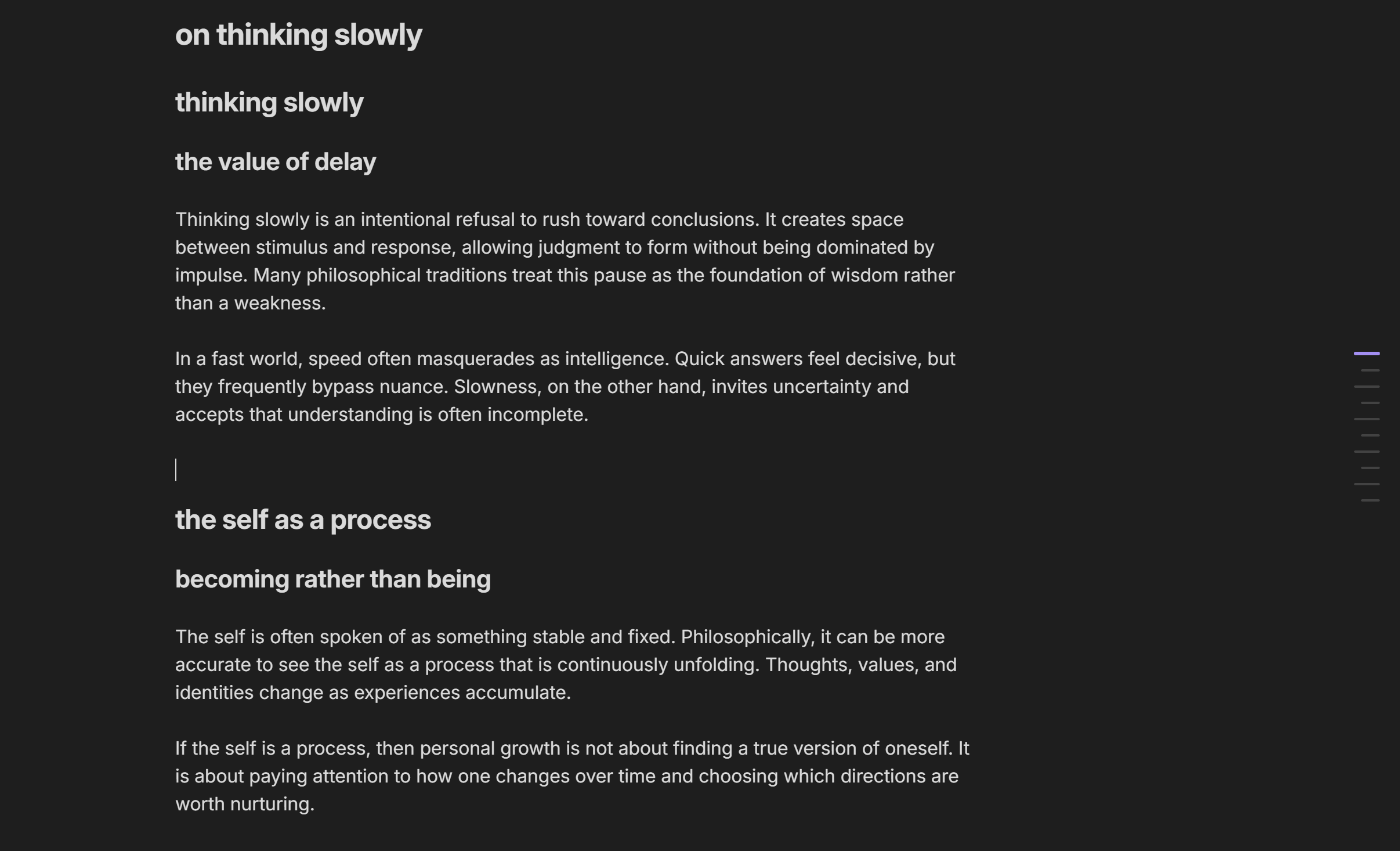 Inline outline preview