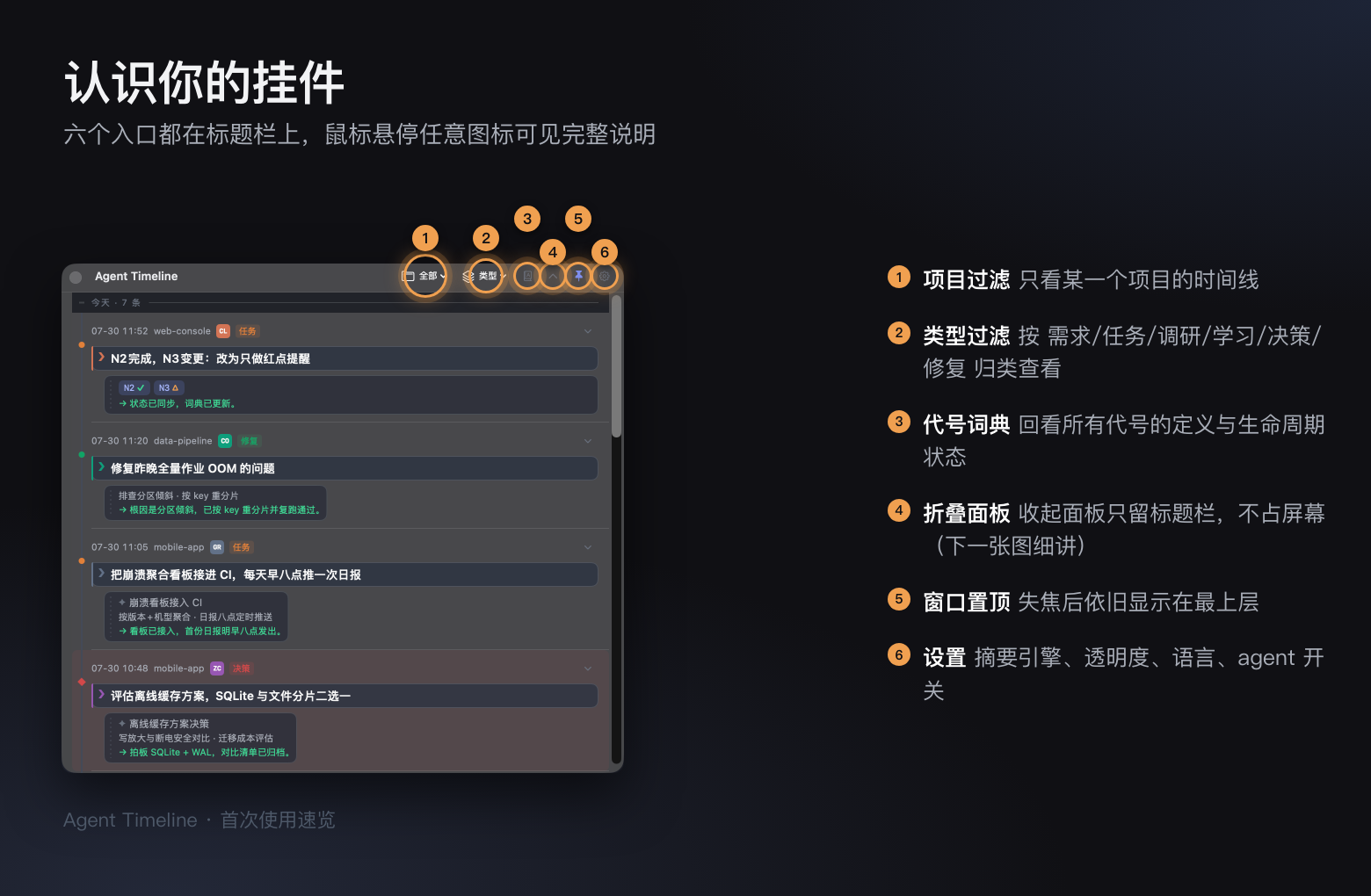 agent-timeline 项目介绍图