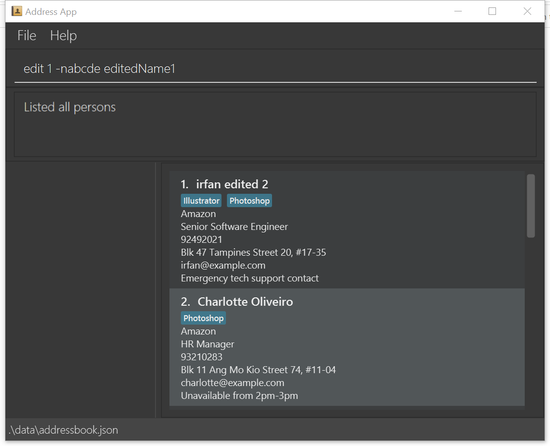 Edit command: Invalid field prefixes are not handled · Issue #3 ...