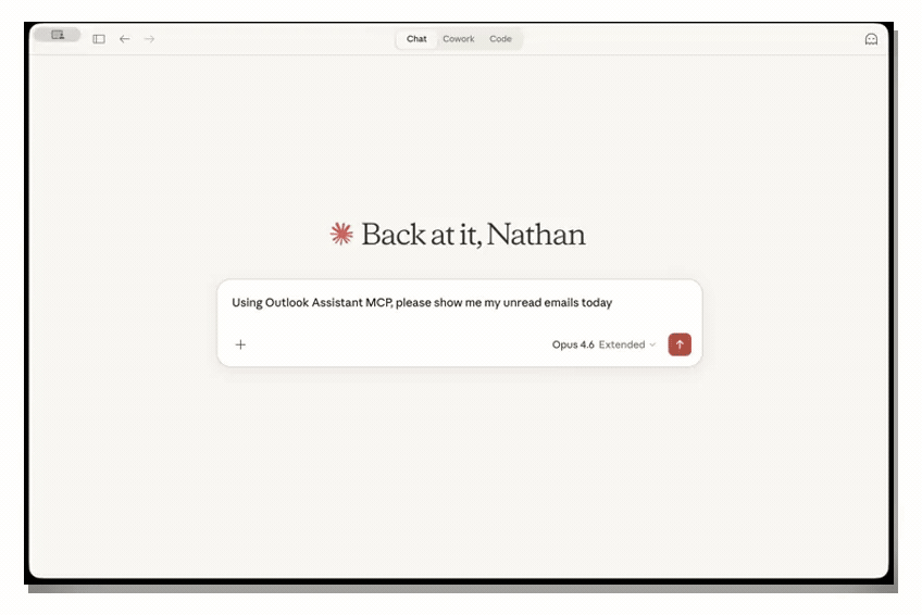 Outlook Assistant Demo — searching emails, reading, and drafting a reply