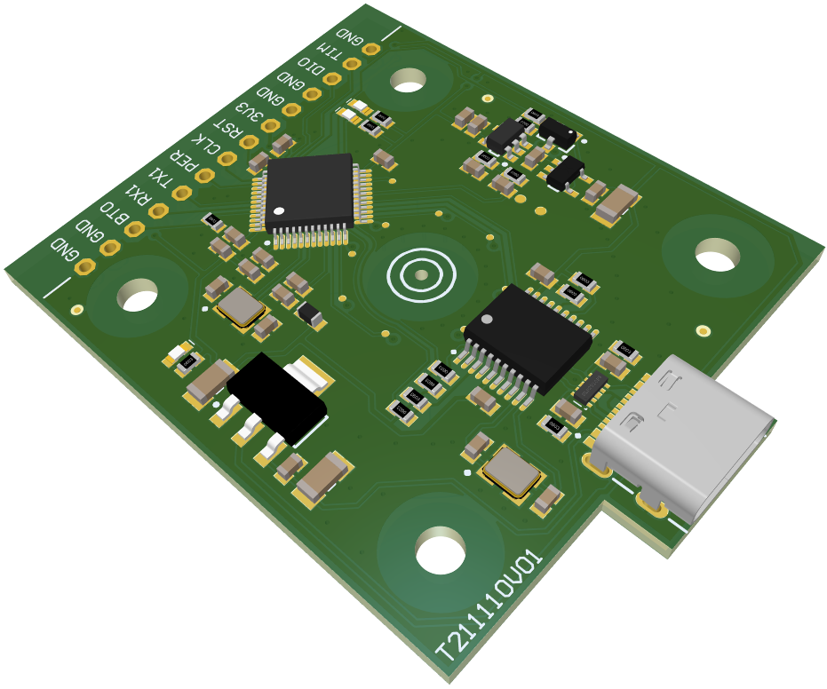 Tranceiver PCB 3D Render