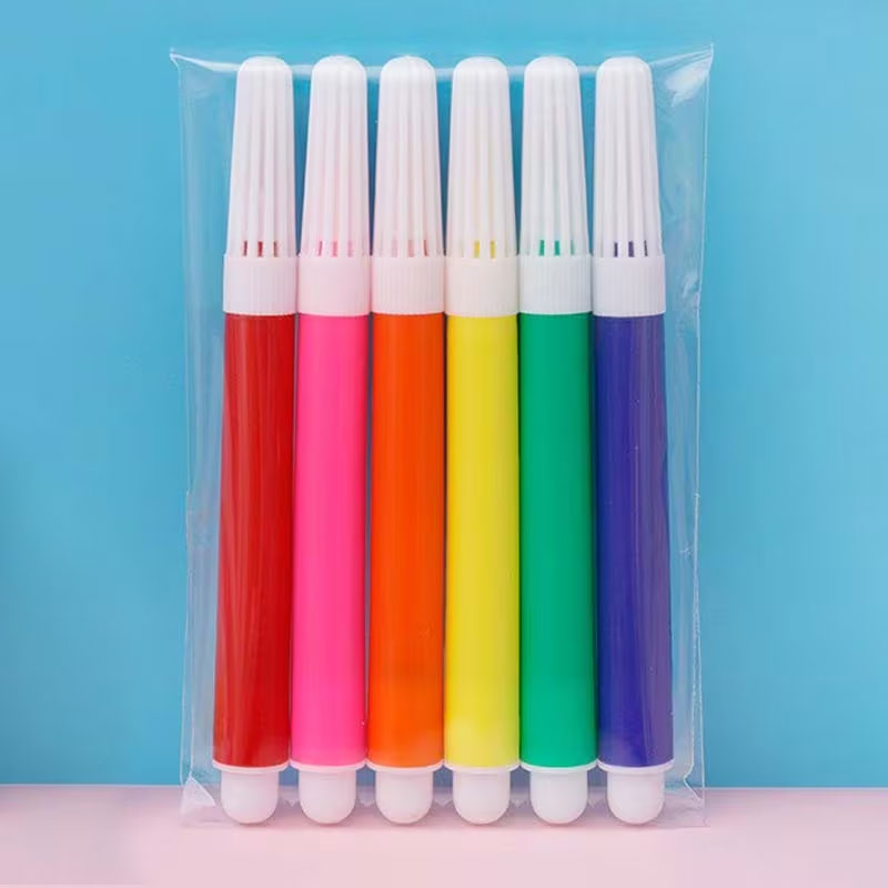 Included: a 6-pack of colourful markers