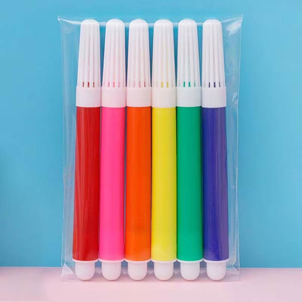 Included: a 6-pack of colourful markers