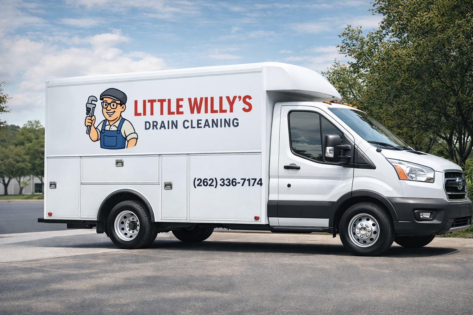 Little Willy's Drain Cleaning service truck