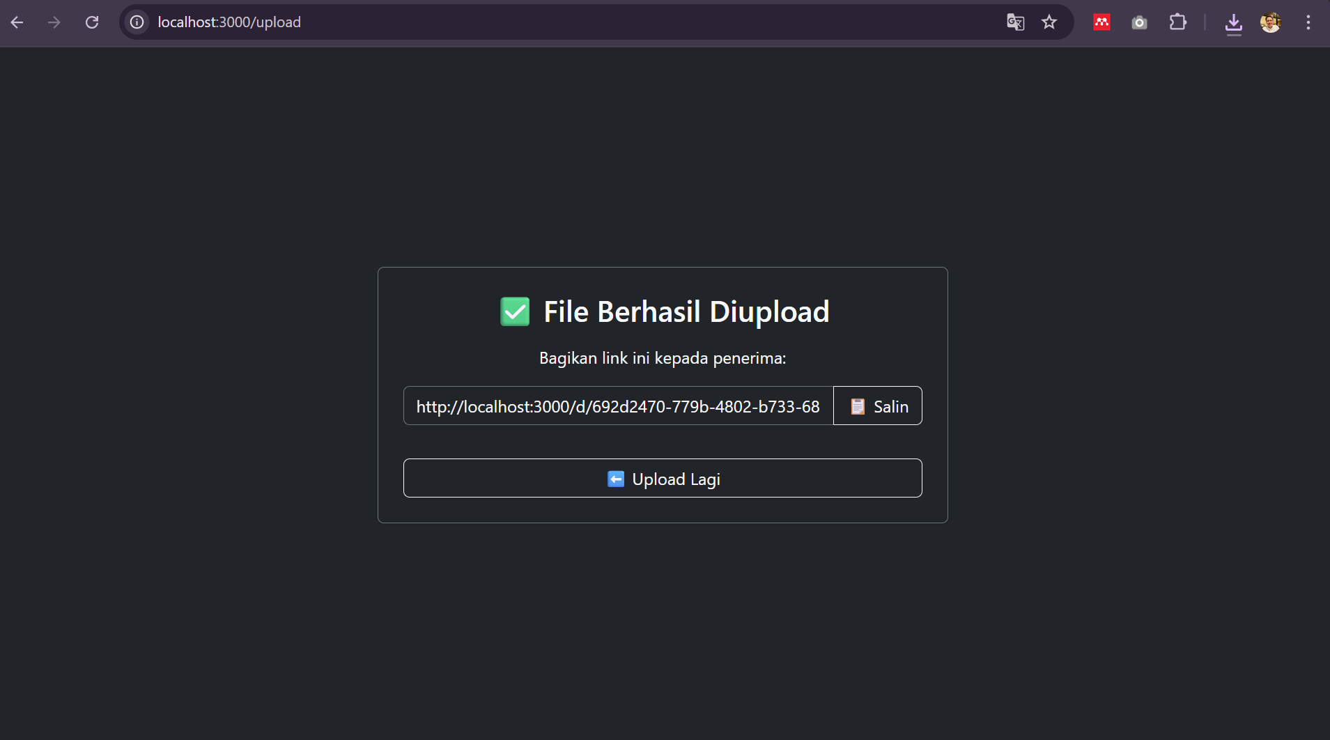 Success Page