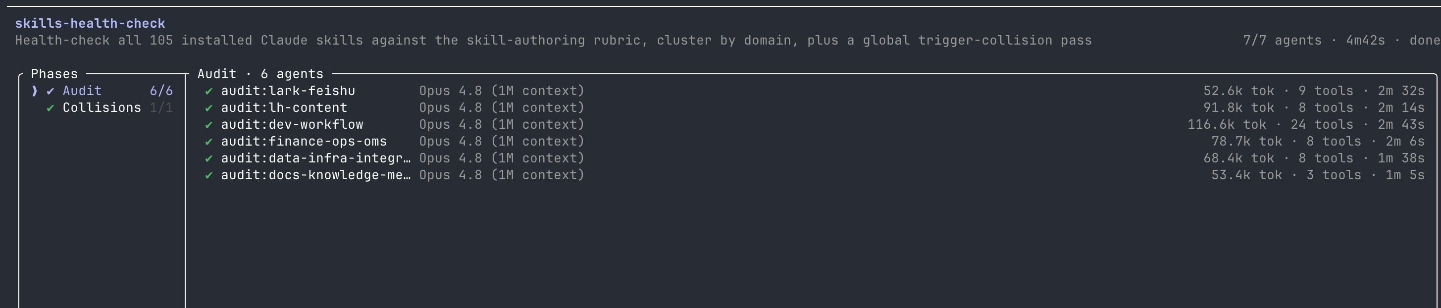 /workflows 里正在运行的 agents