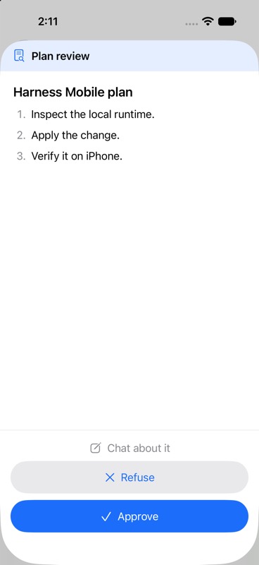 Harness Mobile plan review on iPhone 16 Pro