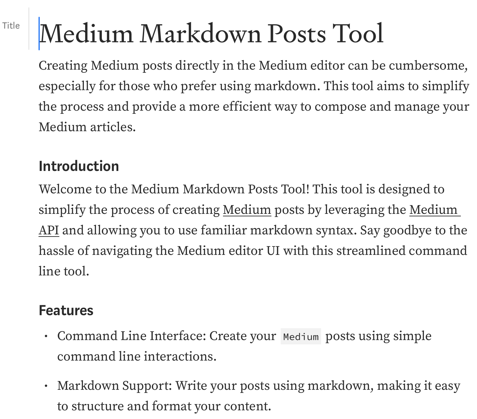 use default content format with file format markdown