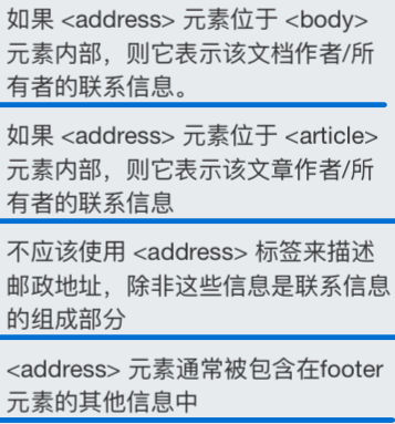 address标签说明
