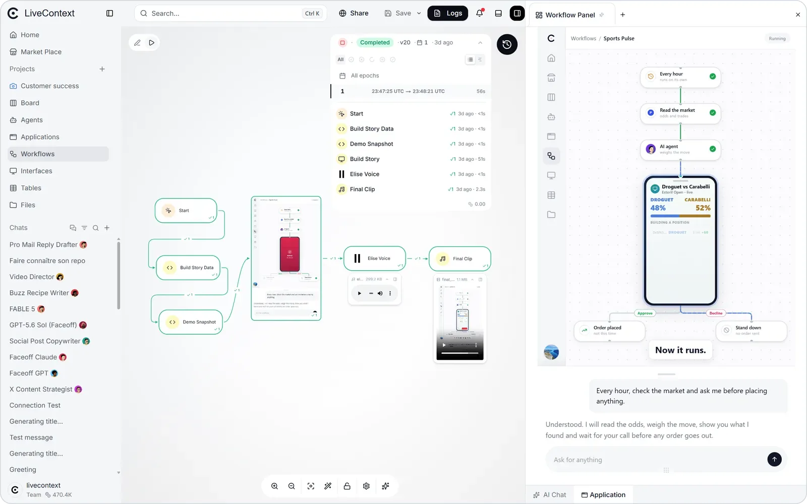 Workflow and the app it drives