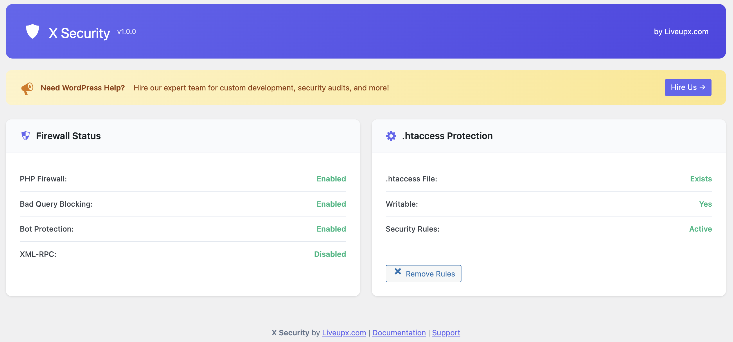 Firewall & .htaccess Manager