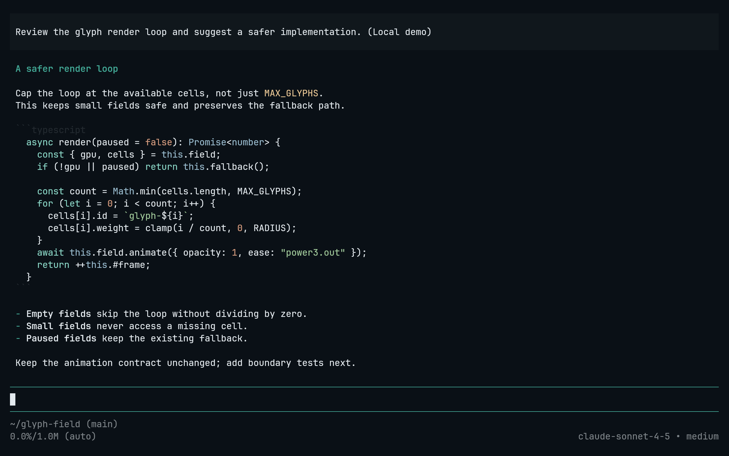 Pi running Living Code Frost