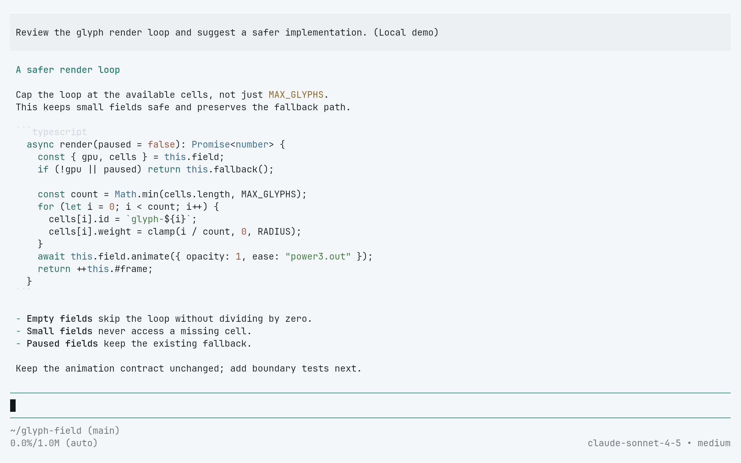 Pi running Living Code Paper